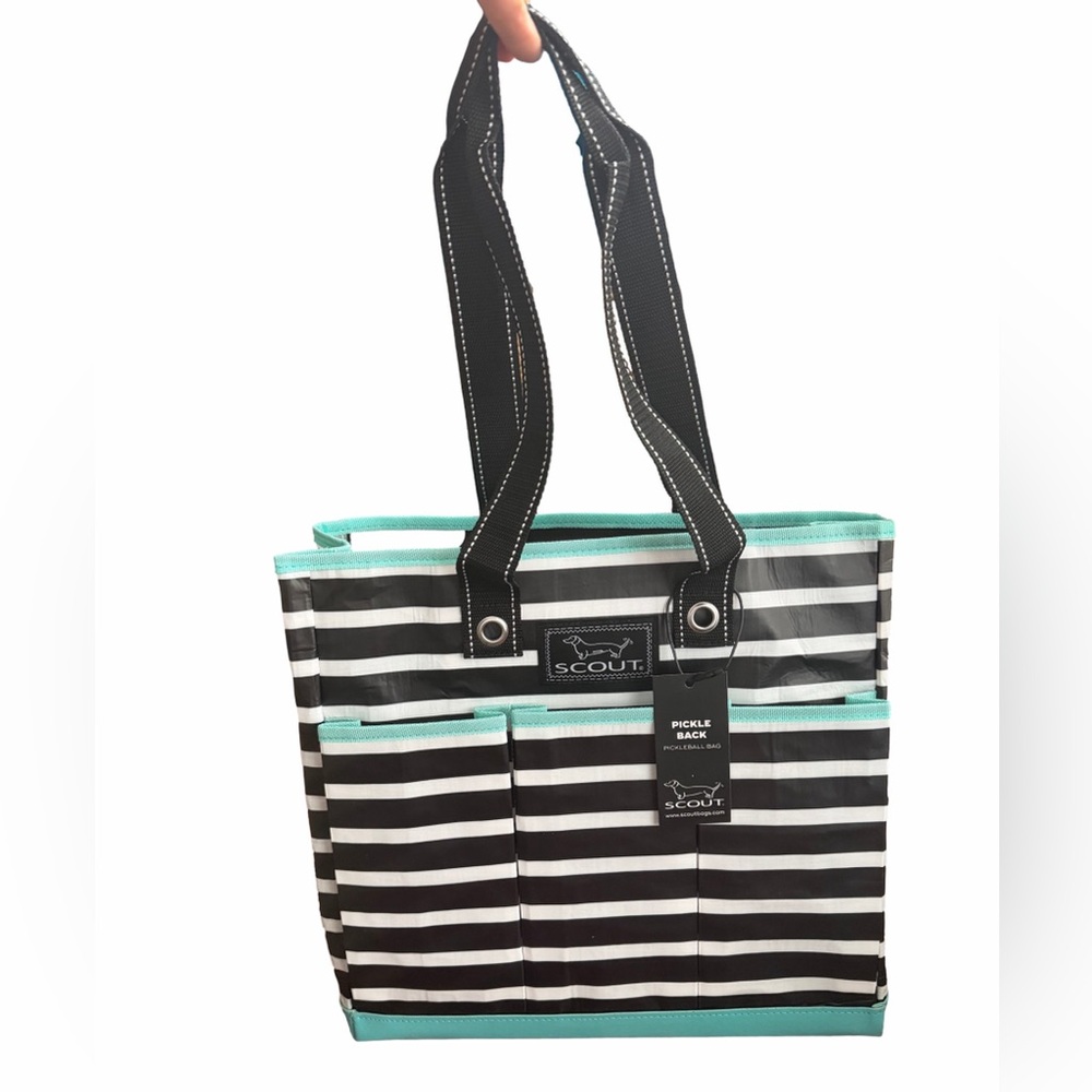 Scout Medium Striped Pickle Pack | Fleetwood Black Pattern | Pickle Ball Bag - Picture 6 of 7